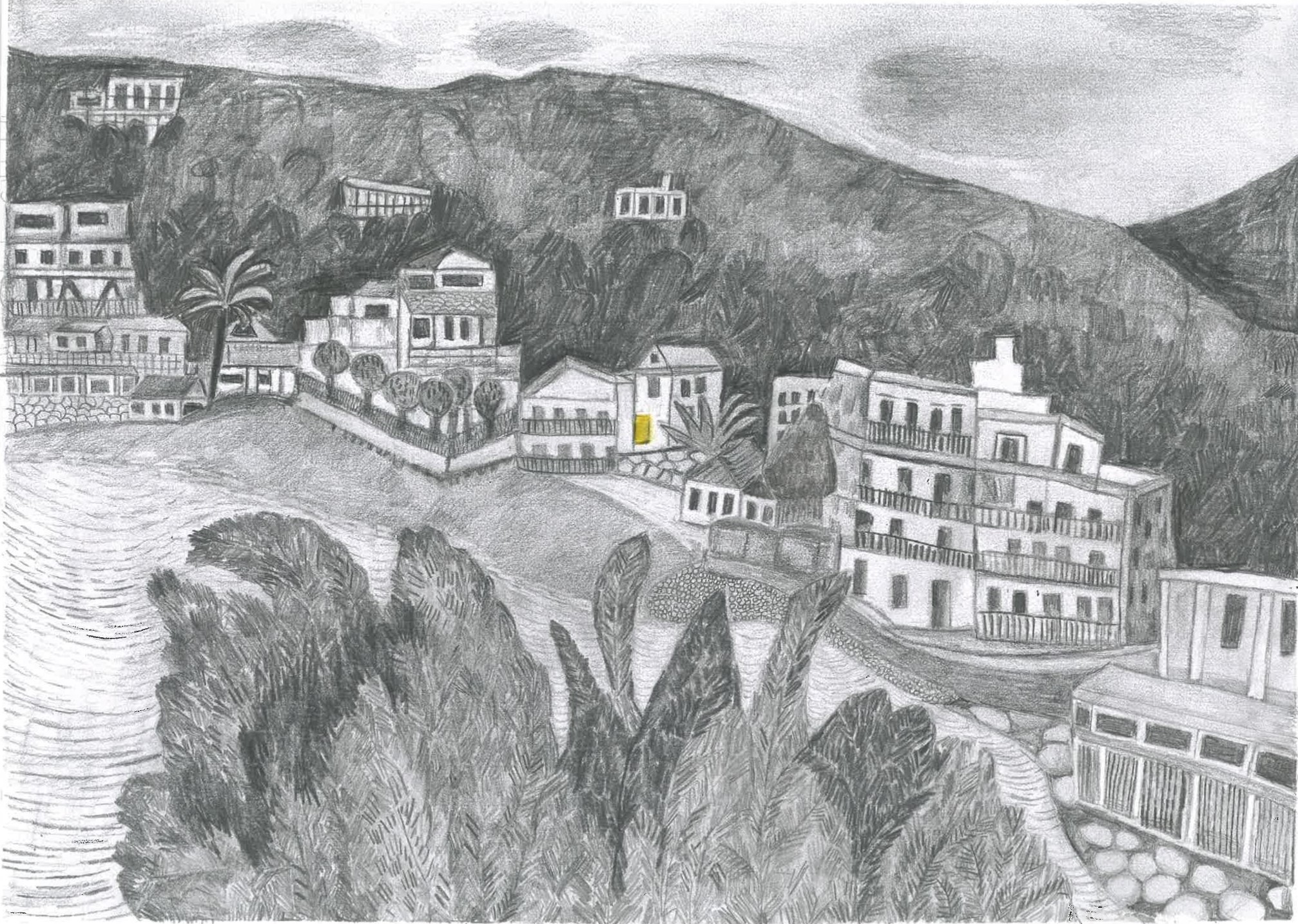 איקרייה, 2024, גרפיט, 21×30 ס"מ